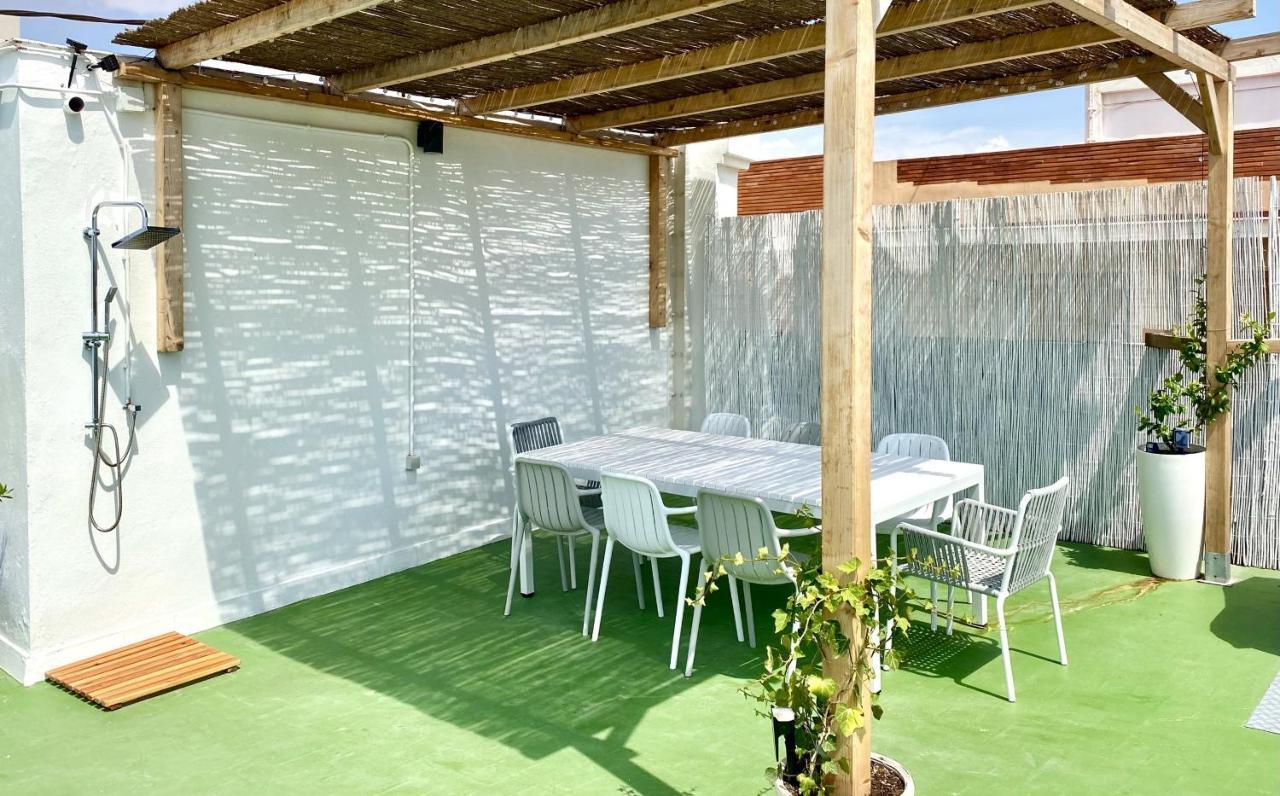 Apartamento 2 Hab En Malvarrosa A Metros De La Playa, Con Terraza Y Zonas Comun 3D Valência Exterior foto